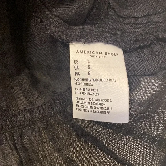 Black tie front blouse - Picture 4 of 4